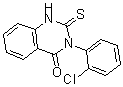 structure of CAS# 65141-60-8, 3-(2-Chlorophenyl)-2,3-Dihydro-2-Thioxo-4(1H)-Quinazolinone;3-(2-Chloro-Phenyl)-2-Mercapto-3H-Quinazolin-4-One;Zinc02576216;St5211174