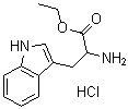 structure of CAS# 6519-67-1, Tryptophan Ethylester Hydrochloride (1:1);2-Amino-3-(1H-Indol-3-Yl)Propanoic Acid Ethyl Ester Chloride;2-Amino-3-(1H-Indol-3-Yl)Propionic Acid Ethyl Ester Chloride;Dl-Tryptophan Ethyl Ester Hydrochloride