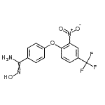 CAS#: 652965-53-2， N'-Hydroxy-4-[2-nitro-4-(trifluoromethyl)phenoxy]benzenecarboximidamide