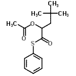 CAS#: 65302-92-3， 4,4-Dimethyl-1-oxo-1-(phenylsulfanyl)-2-pentanyl acetate