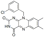 CAS#: 65424-64-8， 10-((3-Chlorophenyl)Methyl)-7,8-Dimethyl-Benzo(g)Pteridine-2,4(3H,10H)-Dione