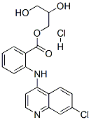 结构式 CAS# 65513-72-6, 1-甘油 N-[7-氯-4-喹啉基]邻氨基苯甲酸酯盐酸盐