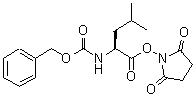 structure of CAS# 65581-25-1, 2,5-Dioxo-1-pyrrolidinyl N-[(benzyloxy)carbonyl]leucinate;N-α-BENZYLOXYCARBONYL-D-LEU SUCCINIMIDYL ESTER;Z-LEU-OSU
