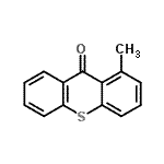 structure of CAS# 65587-68-0, 1-Methyl-9H-thioxanthen-9-one;METHYLTHIOXANTHEN-9-ONE