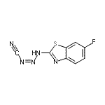 CAS 登录号：656-48-4， (1Z)-3-(6-氟-1,3-苯并噻唑-2(3H)-亚基)-1-三氮烯-1-甲腈