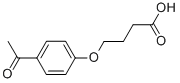 structure of CAS# 65623-82-7, 4-(4-Acetyl-Phenoxy)-Butyric Acid;4-(4-Acetylphenoxy)Butyrate;4-(4-Ethanoylphenoxy)Butanoate;Zinc03220805