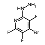 CAS 登录号：65717-66-0， 4-溴-2,3,5-三氟-6-肼基吡啶