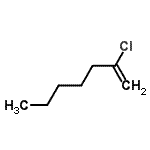 结构式 CAS# 65786-11-0, 2-氯-1-庚烯