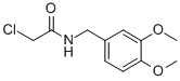 结构式 CAS# 65836-72-8, 2-氯-N-(3,4-二甲氧基苄基)乙酰胺