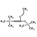 structure of CAS# 65946-56-7, {2-Ethoxy-2-[(trimethylsilyl)oxy]vinyl}(trimethyl)silane