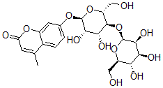 CAS#: 66068-40-4， 4-Methylumbelliferyl alpha-Mannobioside