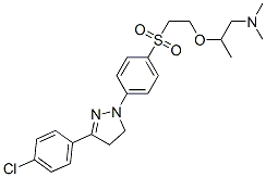 CAS 登录号：6608-82-8， 2-[2-[[4-[3-(4-氯苯基)-4,5-二氢-1H-吡唑-1-基]苯基]磺酰基]乙氧基]-N,N-二甲基丙基胺