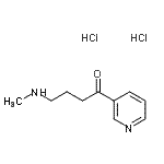 结构式 CAS# 66093-90-1, 4-(甲基氨基)-1-(3-吡啶基)-1-丁烷酮二盐酸盐
