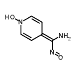 结构式 CAS# 66168-50-1, 4-[氨基(亚硝基)亚甲基]-1(4H)-吡啶醇
