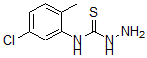 structure of CAS# 66298-10-0, N-(5-Chloro-2-Methylphenyl)-Hydrazinecarbothioamide;4-(5-CHLORO-2-METHYLPHENYL)-3-THIOSEMICARBAZIDE