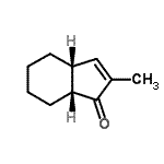 CAS 登录号：663155-50-8， (3aR,7aR)-2-甲基-3a,4,5,6,7,7a-六氢-1H-茚-1-酮
