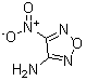 structure of CAS# 66328-69-6, 4-Nitro-1,2,5-oxadiazol-3-amine;3-Amino-4-nitrofurazan;4-AMINO-5-NITROFURAZANE;4-Nitro-1,2,5-oxadiazol-3-amine