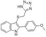CAS 登录号：66355-01-9， 2-(4-甲氧基苯基)-3-[(1H-四唑-5-基)甲硫基]-1H-吲哚