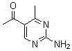 结构式 CAS# 66373-25-9, 1-(2-氨基-4-甲基-5-嘧啶基)-乙酮
