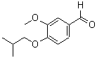 structure of CAS# 66488-79-7, 3-Methoxy-4-(2-Methylpropoxy)-Benzaldehyde;4-Isobutoxy-3-Methoxy-Benzaldehyde;4-Isobutoxy-3-Methoxybenzaldehyde;St005642