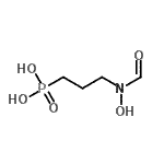 结构式 CAS# 66508-37-0, {3-[甲酰基(羟基)氨基]丙基}膦酸
