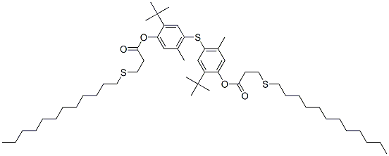 CAS#: 66534-05-2， Thiobis[2-(1,1-Dimethylethyl)-5-Methyl-4,1-Phenylene] Bis[3-(Dodecylthio)Propionate]