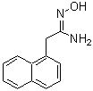 structure of CAS# 66611-51-6, N'-Hydroxy-2-(1-naphthyl)ethanimidamide;1-(hydroxyimino)-2-naphthylethylamine;2-(1-NAPHTHYL)ACETAMIDOXIME;2-(Naphth-1-Yl)Acetamide Oxime