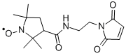 structure of CAS# 66641-27-8, 3-(2-Maleimidoethylcarbamoyl)-2,2,5,5-Tetramethyl-1-Pyrrolidinyloxy;(3S)-N-[2-(2,5-Dioxopyrrol-1-Yl)Ethyl]-1-Hydroxy-2,2,5,5-Tetramethyl-Pyrrolidine-3-Carboxamide;(3S)-N-[2-(2,5-Dioxo-1-Pyrrolyl)Ethyl]-1-Hydroxy-2,2,5,5-Tetramethyl-3-Pyrrolidinecarboxamide;(3S)-1-Hydroxy-N-(2-Maleimidoethyl)-2,2,5,5-Tetramethyl-Pyrrolidine-3-Carboxamide