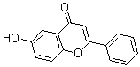 structure of CAS# 6665-83-4, 6-Hydroxy-2-Phenyl-4H-1-Benzopyran-4-One;6-Hydroxy-2-Phenyl-Chromen-4-One;6-Hydroxy-2-Phenyl-4-Chromenone;6-Hydroxy-2-Phenyl-Chromone