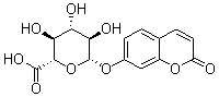 structure of CAS# 66695-14-5, (2S,3S,4S,5R,6S)-3,4,5-Trihydroxy-6-(2-oxochromen-7-yl)oxy-oxane-2-carboxylic acid;(2S,3S,4S,5R,6S)-3,4,5-Trihydroxy-6-(2-Oxochromen-7-Yl)Oxy-Tetrahydropyran-2-Carboxylic Acid;(2S,3S,4S,5R,6S)-3,4,5-Trihydroxy-6-[(2-Oxo-7-Chromenyl)Oxy]-2-Tetrahydropyrancarboxylic Acid;(2S,3S,4S,5R,6S)-3,4,5-Trihydroxy-6-(2-Ketochromen-7-Yl)Oxy-Tetrahydropyran-2-Carboxylic Acid
