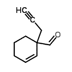 CAS 登录号：66730-45-8， 1-(2-丙炔-1-基)-2-环己烯-1-甲醛