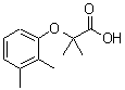 结构式 CAS# 667440-80-4, 2-(2,3-二甲基苯氧基)-2-甲基丙酸