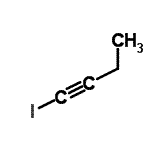 structure of CAS# 66794-29-4, 1-Iodo-1-butyne;1-butynyl iodide;1-BUTYNYLIODIDE