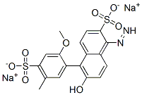 CAS#: 66813-73-8， Disodium6-Hydroxy-5-(2-Methoxy-5-Methyl-4-Sulfonato-Phenyl)Diazenyl-Naphthalene-2-Sulfonate