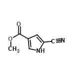 CAS#: 66832-08-4， Methyl 5-cyano-1H-pyrrole-3-carboxylate
