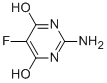 结构式 CAS# 669-96-5, 2-氨基-5-氟-6-羟基-4(1H)-嘧啶酮