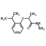 结构式 CAS# 669737-46-6, 2-(2-异丙基苯氧基)丙酰肼