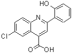 结构式 CAS# 669753-96-2, 6-氯-2-(2-羟基苯基)-4-喹啉羧酸