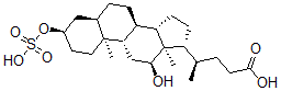 CAS#: 67030-48-2， (3a,5b,12a)- 12-Hydroxy-3-(Sulfooxy)-Cholan-24-Oic Acid