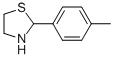 structure of CAS# 67086-82-2, 2-(4-Methylphenyl)-1,3-Thiazolane;2-(4-Methylphenyl)Thiazolidine;Mls000678439;Smr000323917