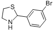 structure of CAS# 67086-84-4, 2-(3-Bromophenyl)Thiazolidine;2-(3-Bromophenyl)Thiazolidine;2-(M-Bromophenyl)Thiazolidine;Brn 1211788