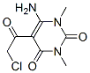 structure of CAS# 67130-66-9, 6-Amino-5-(2-Chloro-Acetyl)-1,3-Dimethyl-1H-Pyrimidine-2,4-Dione;6-Amino-5-(2-Chloroacetyl)-1,3-Dimethyl-Pyrimidine-2,4-Dione;6-Amino-5-(2-Chloro-1-Oxoethyl)-1,3-Dimethylpyrimidine-2,4-Dione;6-Amino-5-(2-Chloroacetyl)-1,3-Dimethyl-Pyrimidine-2,4-Quinone