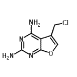 CAS 登录号：67194-86-9， 5-(氯甲基)呋喃并[2,3-d]嘧啶-2,4-二胺