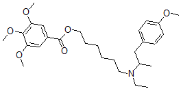 CAS#: 67293-38-3， 3,4,5-Trimethoxybenzoic Acid 6-[Ethyl(4-Methoxy-alpha-Methylphenethyl)Amino]Hexyl Ester