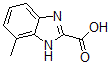 结构式 CAS# 673487-32-6, 7-甲基-1H-苯并咪唑-2-羧酸
