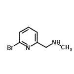 structure of CAS# 675109-37-2, 1-(6-Bromo-2-pyridinyl)-N-methylmethanamine;[(6-bromo(2-pyridyl))methyl]methylamine;6-bromo-N-methylpyrid-2-ylmethylamine