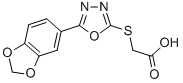 CAS#: 67572-43-4， {[5-(1,3-Benzodioxol-5-Yl)-1,3,4-Oxadiazol-2-Yl]Thio}Acetic Acid