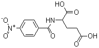 结构式 CAS# 6758-40-3, N-(4-硝基苯甲酰)-L-谷氨酸