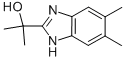 结构式 CAS# 6761-75-7, 2-(5,6-二甲基-1H-苯并咪唑-2-基)-丙-2-醇