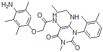 CAS#: 676148-84-8， 2-(4-Amino-2,3,5-Trimethylphenoxy)-N-[1-(2,3-Dimethylphenyl)-1,2,3,4-Tetrahydro-3-Methyl-2,4-Dioxo-6-(Propylamino)-Pyrimidin-5-Yl]-Acetamide